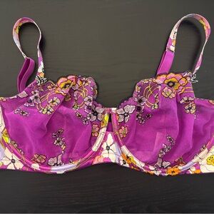 Savage x Fenty purple misplay unlined bra 42 DDD